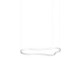 Κρεμαστό Φωτιστικό Λευκό LED Waves-2 sp L1254 x H2093 x P662,5 mm IDEAL LUX
