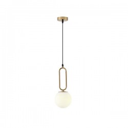 ΦΩΤΙΣΤΙΚΟ ΚΡΕΜΑΣΤΟ ΓΥΑΛΙ 1XE27 Max15w 150X150X1430mm ΛΕΥΚΟ ARTE ILLUMINA ORBA