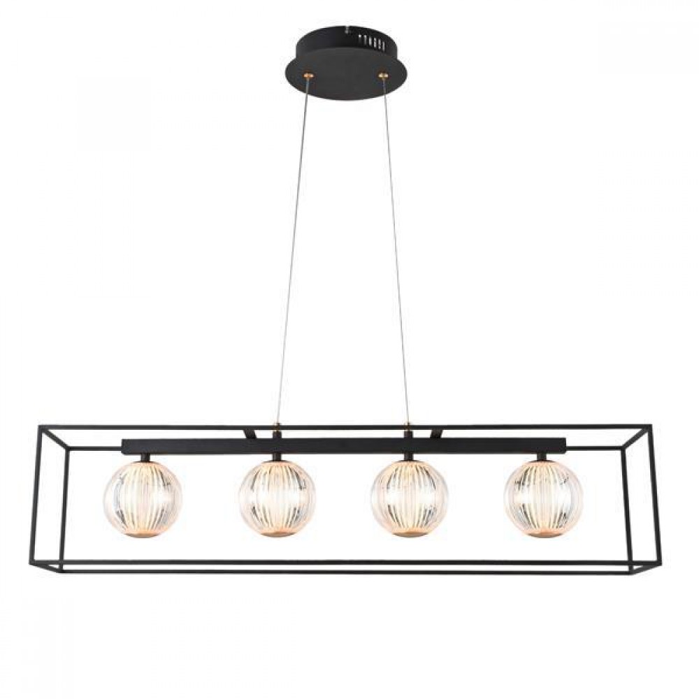 ΦΩΤΙΣΤΙΚΟ ΚΡΕΜΑΣΤΟ ΜΕΤΑΛΛΟ LED 14W 3000Κ 650Lm 80X1200mm ΜΑΥΡΟ ARTE ILLUMINA BOX