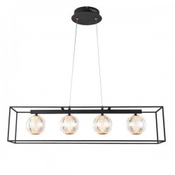 ΦΩΤΙΣΤΙΚΟ ΚΡΕΜΑΣΤΟ ΜΕΤΑΛΛΟ LED 14W 3000Κ 650Lm 80X1200mm ΜΑΥΡΟ ARTE ILLUMINA BOX