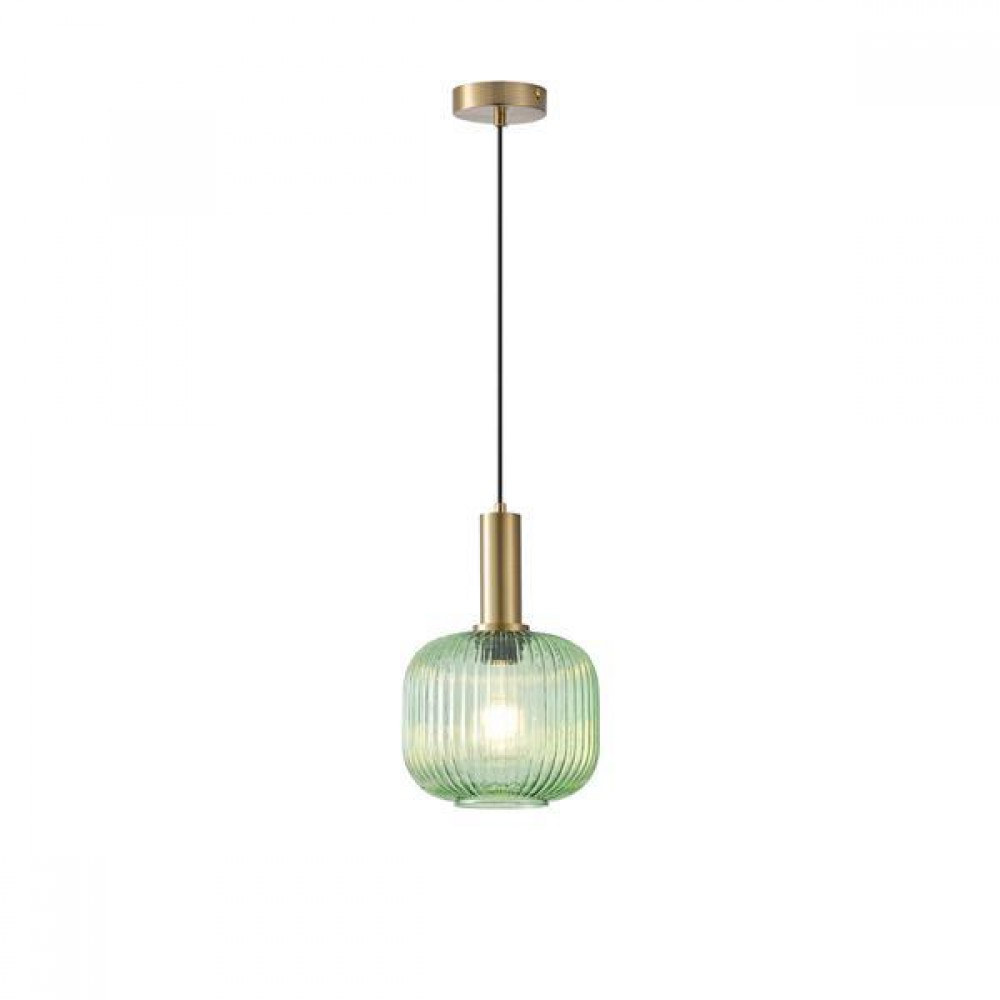 ΦΩΤΙΣΤΙΚΟ ΚΡΕΜΑΣΤΟ ΑΝΑΓΛΥΦΟ ΓΥΑΛΙ 1XΕ27 MAX 15W 200X180X1200mm ΠΡΑΣΙΝΟ ARTE ILLUMINA TOPAZ