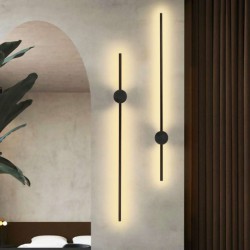 Φωτιστικό απλίκα τοίχου σε μαύρο χρώμα CCT 12W Atman