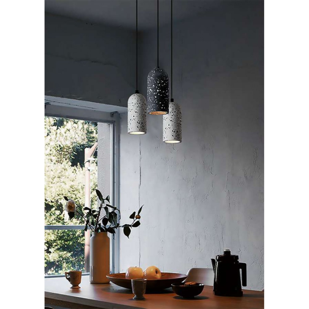 Κρεμαστο Ρυθμιζομενο Φωτιστικό Μαύρο Niigata Mosaic Atman