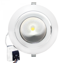 WHITE LED RECESSED MOVABLE LUMINAIRE 30W 3000K 60° 3400LM 230V Ra80 ACA