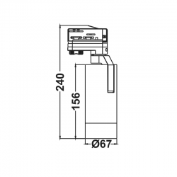 LED ΣΠΟΤ ΡΑΓΑΣ 4 ΚΑΛΩΔΙΩΝ ZOOMABLE 15W 4000K 3-PHASE 20-50° 1500LM MAX. 230V AC Ra80 5YRS