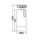LED ΣΠΟΤ ΡΑΓΑΣ 2 ΚΑΛΩΔΙΩΝ ZOOMABLE 25W 3000K 1-PHASE 25-60° 2800LM MAX. 230V AC Ra80 5YRS