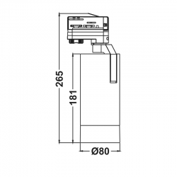 LED ΣΠΟΤ ΡΑΓΑΣ 4 ΚΑΛΩΔΙΩΝ ZOOMABLE 25W 4000K 3-PHASE 25-60° 3000LM MAX. 230V AC Ra80 5YRS