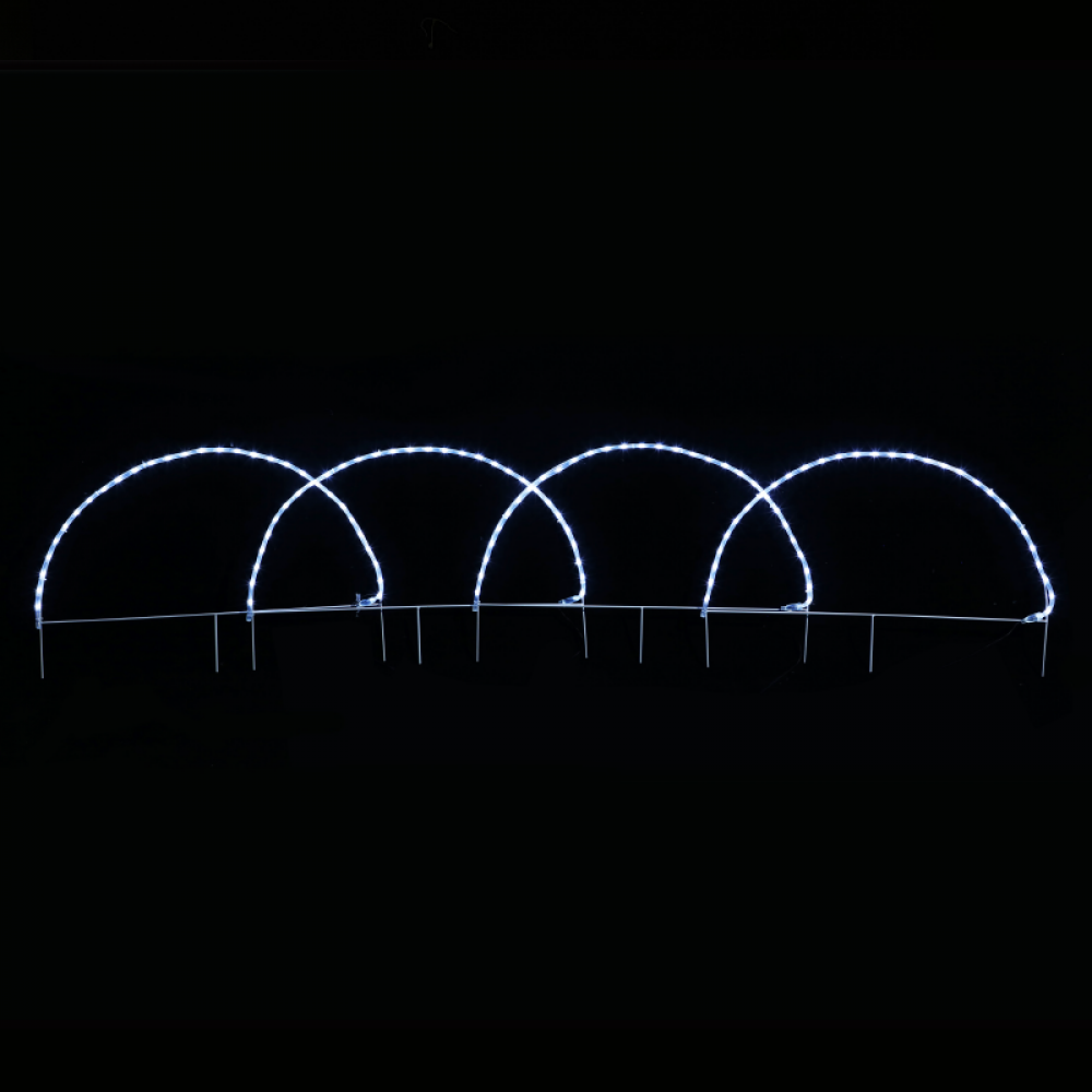 4 ΘΟΛΟΙ 124 LED 5,2m ΦΩΤΟΣΩΛΗΝΑ ΨΥΧΡΟ ΛΕΥΚΟ FLASH IP44, 86*57cm