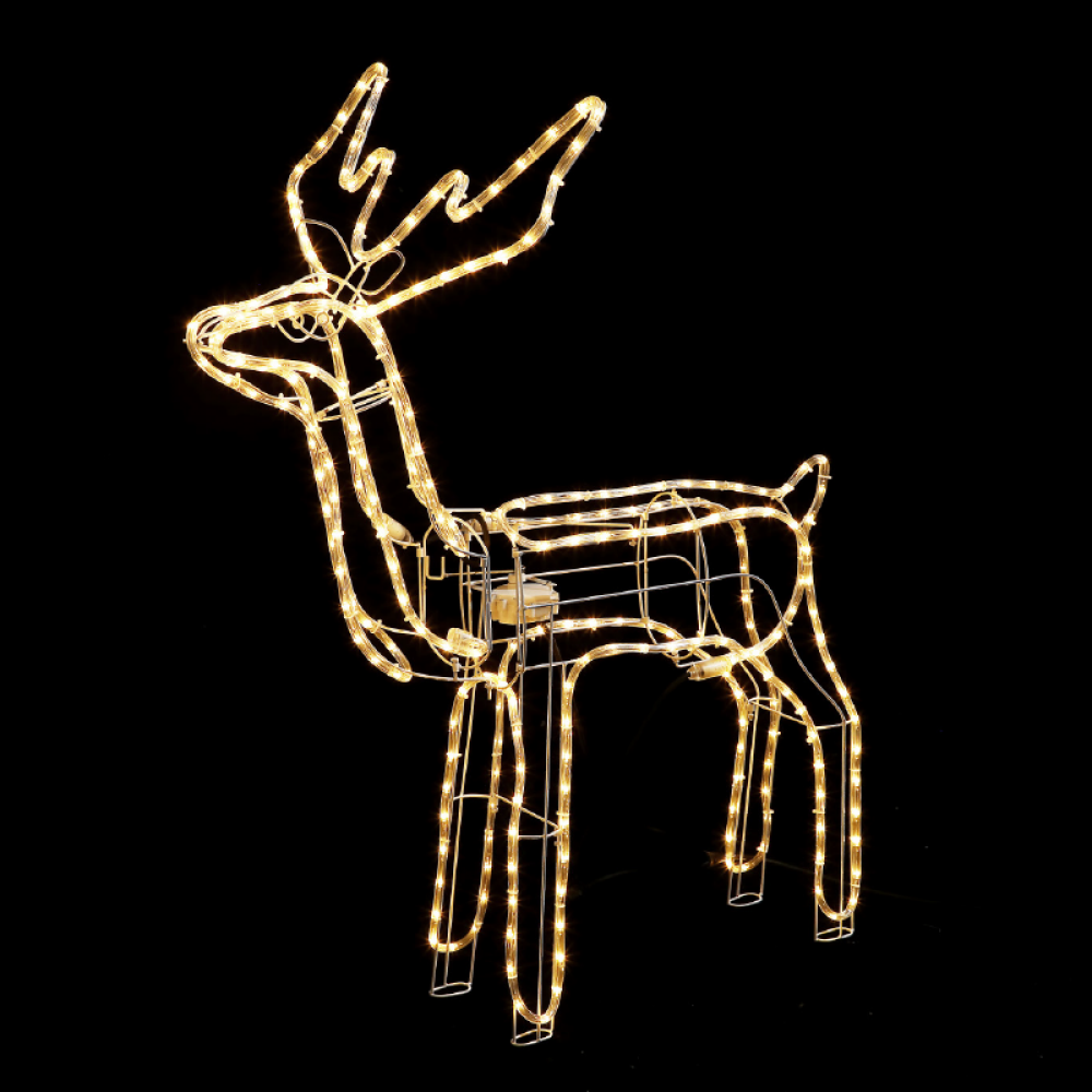 STANDING REINDEER WITH MOTOR 264 LED 11m ΦΩΤΟΣΩΛΗΝΑ ΣΤΑΘΕΡΟ IP65 100*58*116cm