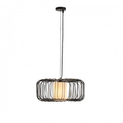 ΦΩΤΙΣΤΙΚΟ ΚΡΕΜΑΣΤΟ ΜΕΤΑΛΛΟ 1XE27 Max 15w 340X340X1520mm ΜΑΥΡΟ ARTE ILLUMINA AIRY