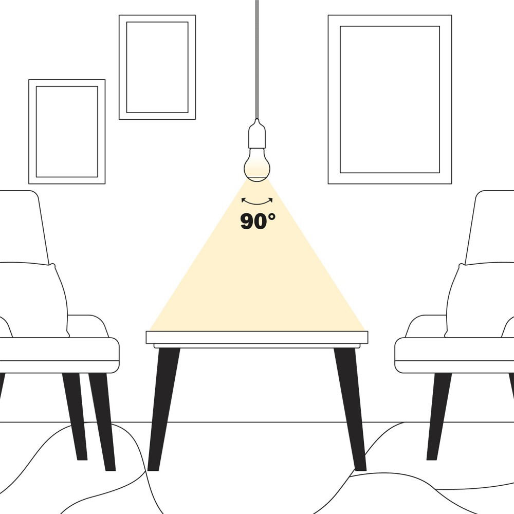 Λάμπα LED Spot με εφέ προβολέα A60 7W 806Lm 2700K dimmable - A08