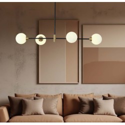 ΦΩΤΙΣΤΙΚΟ ΚΡΕΜΑΣΤΟ ΓΥΑΛΙ 4ΦΩΤΟ 4XG9 MAX 10W 1000X570mm ΜΑΥΡΟ ARTE ILLUMINA POOLS