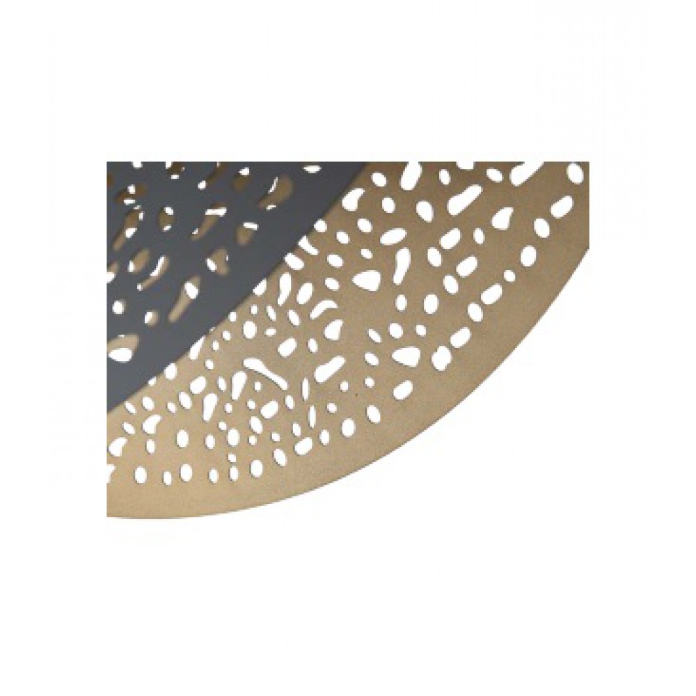 ΦΩΤΙΣΤΙΚΟ ΚΡΕΜΑΣΤΟ ΜΕΤΑΛΛΟ 1XE27 Maχ15w Φ600mm ΜΑΥΡΟ-ΧΡΥΣΟ ARTE ILLUMINA GALILEA