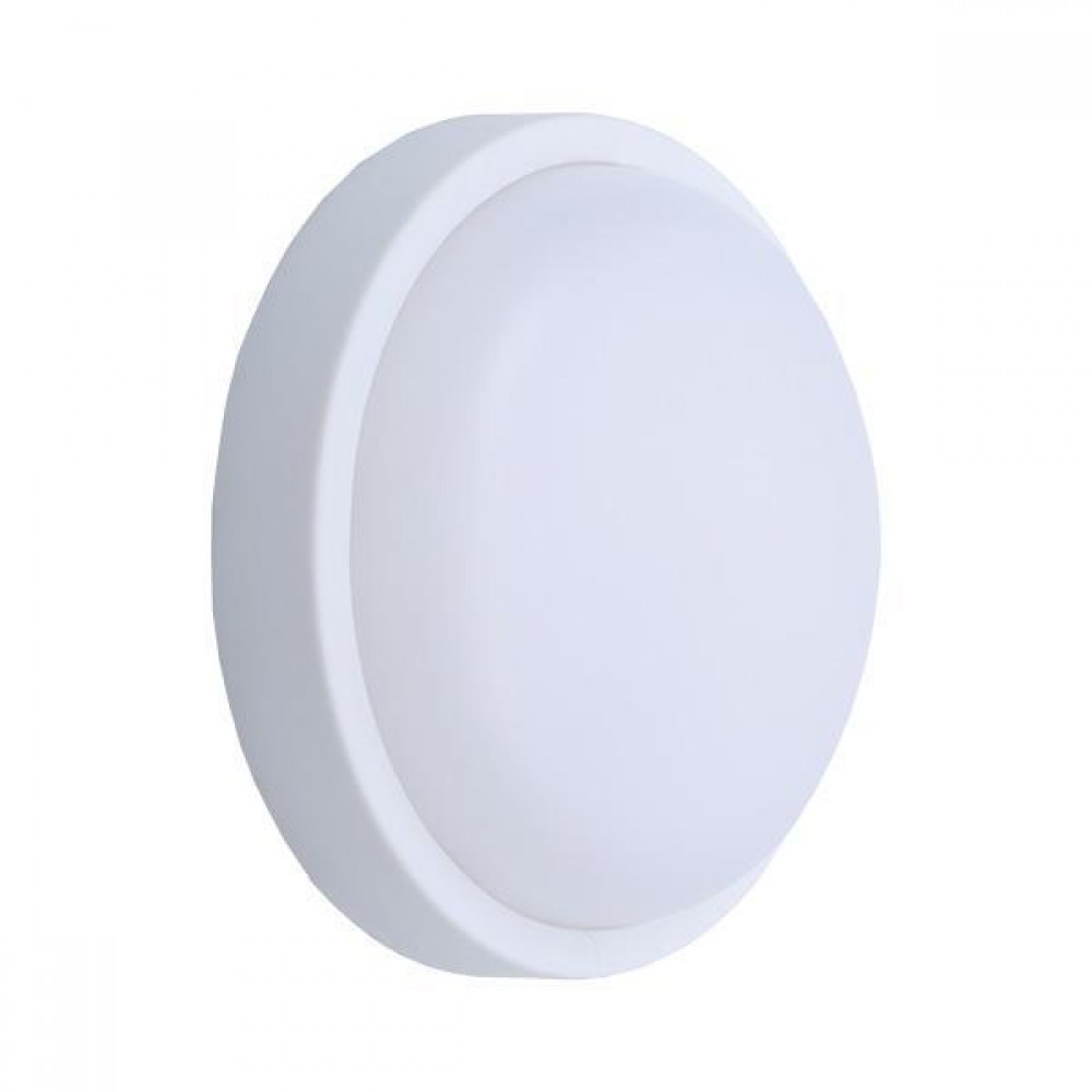 ΦΩΤΙΣΤΙΚΟ ΤΟΙΧΟΥ ΣΤΡΟΓΓΥΛΟ LED 18W Φ200X55 12/24V AC/DC 6500K IP54 ΛΕΥΚΟ PLUS ARTE ILLUMINA