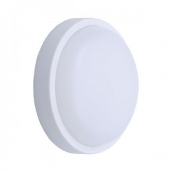 ΦΩΤΙΣΤΙΚΟ ΤΟΙΧΟΥ ΣΤΡΟΓΓΥΛΟ LED 18W Φ200X55 12/24V AC/DC 6500K IP54 ΛΕΥΚΟ PLUS ARTE ILLUMINA