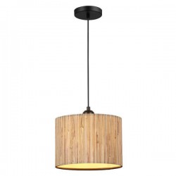 ΦΩΤΙΣΤΙΚΟ ΚΡΕΜΑΣΤΟ PAMPAS 1XE27 Max 15w 250x1260mm MΑΥΡΟ ARTE ILLUMINA AENON