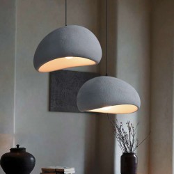 Κρεμαστό Ρυθμιζόμενο Φωτιστικό Γκρι με Ντουί E27 50x26εκ. Atman