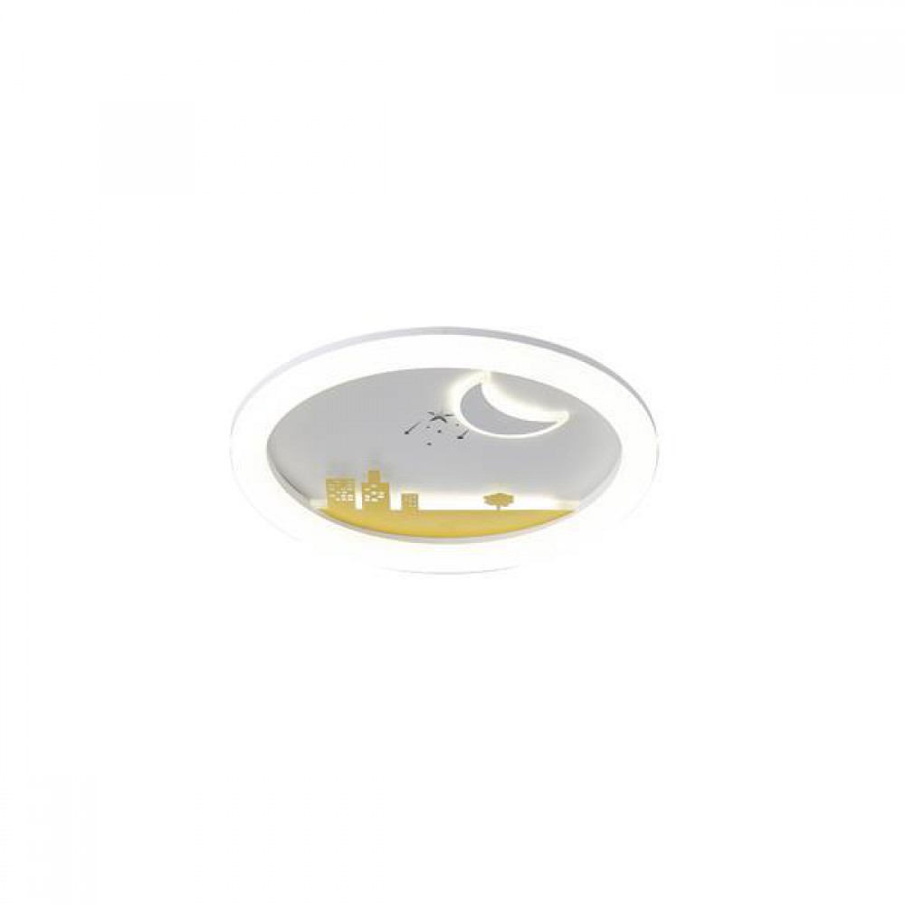 ΠΛΑΦΟΝΙΕΡΑ ΠΛΑΣΤΙΚΗ LED 60W 5940Lm 3CCT(3000-4000-6000K) Φ50 480x65mm ΛΕΥΚΟ-ΚΙΤΡΙΝΟ ARTE ILLUMINA ALEGRE