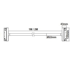 ΜΑΥΡΟ ΜΑΤ ΜΑΓΝΗΤΙΚΟ ΝΕΟΝ ΦΩΤΙΣΤΙΚΟ 48V DC 40W 4000K 3100LM 360° RA90 Φ22*2000ΜΜ