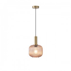 ΦΩΤΙΣΤΙΚΟ ΚΡΕΜΑΣΤΟ ΑΝΑΓΛΥΦΟ ΓΥΑΛΙ 1XΕ27 MAX 15W 200X180X1200mm ΜΕΛΙ ARTE ILLUMINA TOPAZ