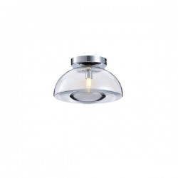 ΠΛΑΦΟΝΙΕΡΑ ΓΥΑΛΙΝΗ G9 MAX 7W 230X230X150mm ΑΣΗΜΙ ARTE ILLUMINA CLEAR