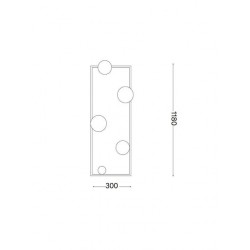 Φωτιστικό Δαπέδου H118xM30cm G9 Σε Χρυσό Χρώμα Angolo pt5 IDEAL LUX