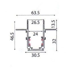 ΜΑΓΝΗΤΙΚΗ ΡΑΓΑ TRIMLESS 48V DC 3Μ ΜΑΥΡΗ ΜΑΤ