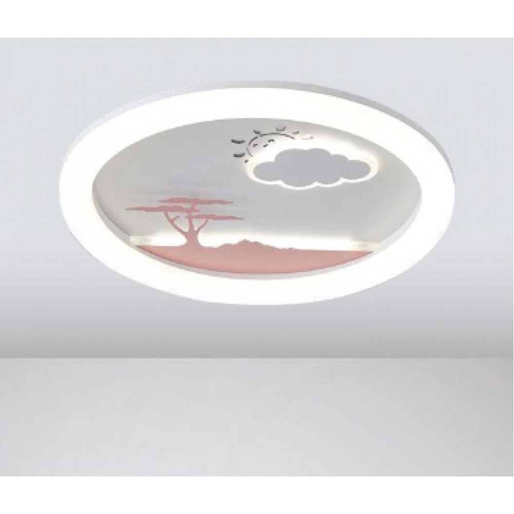 ΠΛΑΦΟΝΙΕΡΑ LED 60W Φ50 6120Lm 3000K 3CCT(3000-4000-6000K) 3000-4000-6500K 480x65mm ΛΕΥΚΟ-ΡΟΖ ARTE ILLUMINA ALEGRE