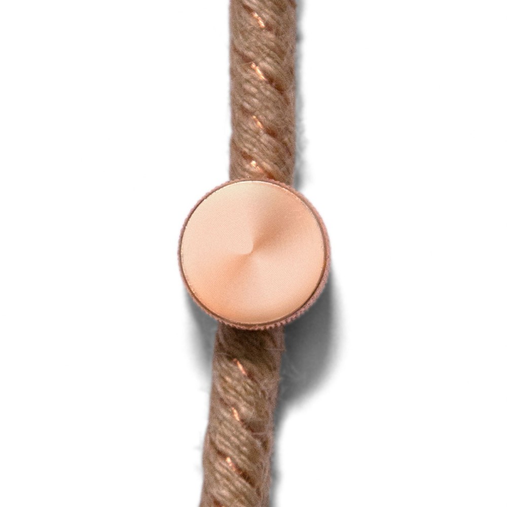 Μεταλλικό Στήριγμα Τοίχου Sarè για υφασμάτινο Καλώδιο - σετ 2 τεμαχίων - Χάλκινο - Creative Cables