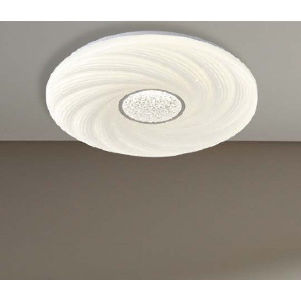 ΠΛΑΦΟΝΙΕΡΑ ΠΛΑΣΤΙΚΗ LED 60W 5580Lm 3000K 3CCT 3000-4000-6500K Φ480x75mm ΛΕΥΚΟ ARTE ILLUMINA TRIANO