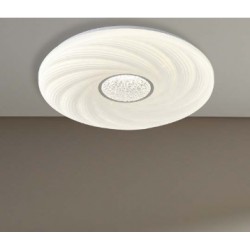 ΠΛΑΦΟΝΙΕΡΑ ΠΛΑΣΤΙΚΗ LED 60W 5580Lm 3000K 3CCT 3000-4000-6500K Φ480x75mm ΛΕΥΚΟ ARTE ILLUMINA TRIANO
