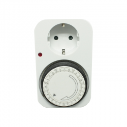 MECHANICAL DAILY TIME SWITCH, SCHUKO SOCKET ACA