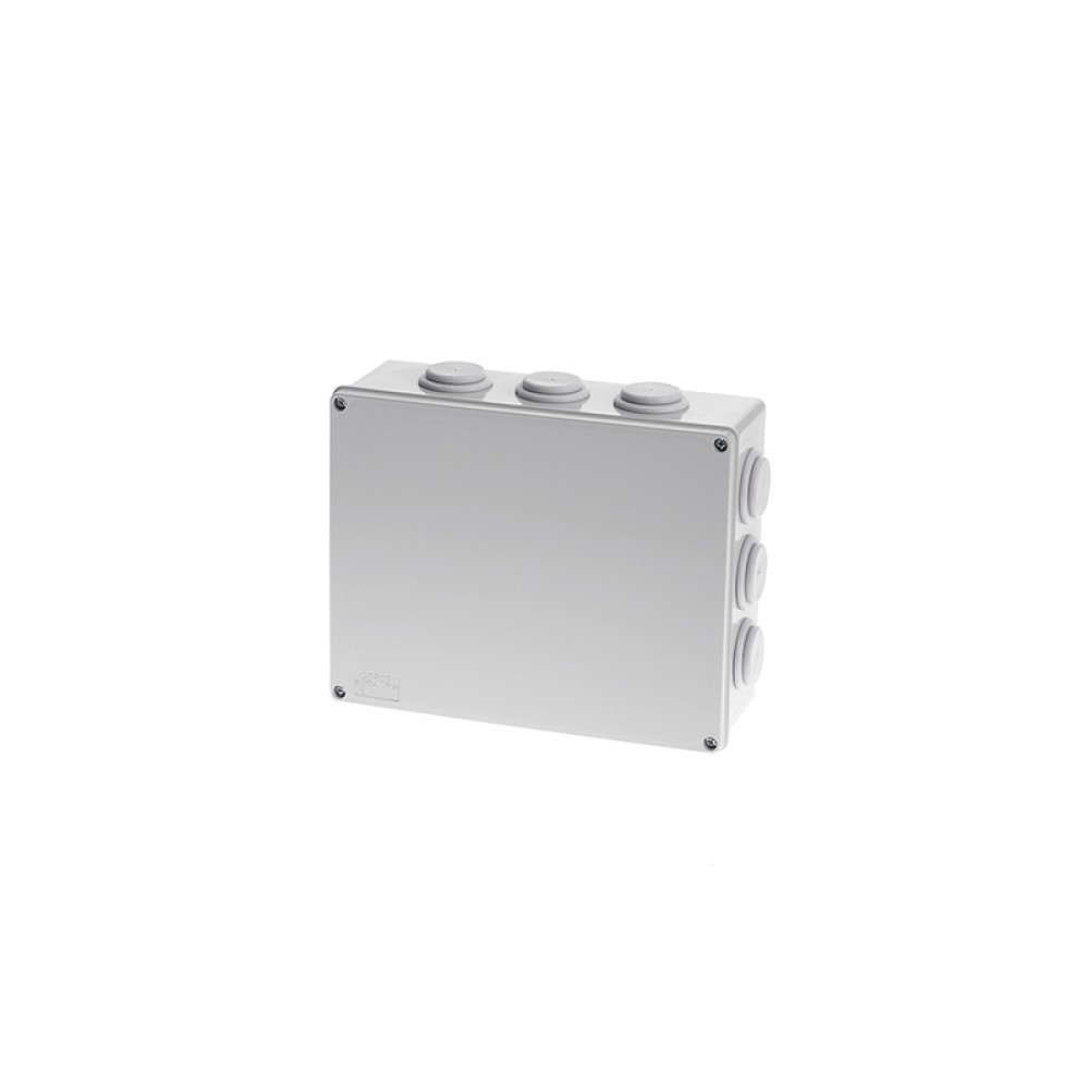 240X190X90 SURF BOX 12 STEPPED GLANDS IP54 ACA