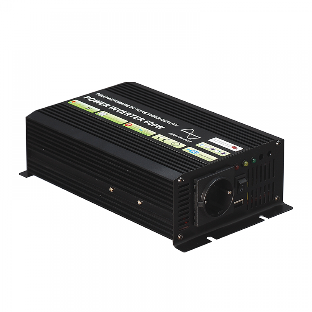 INVERTER ΚΑΘΑΡΟΥ ΗΜΙΤΟΝΟΥ 600W, 24VDC ACA
