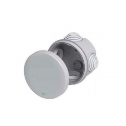 Φ80mmx40mm ΚΥΤΙΟ ΔΙΑΚΛΑΔΩΣΗΣ ΚΑΛΩΔΙΩΝ ΣΤΡΟΓΓΥΛΟ ΓΚΡΙ 4 ΔΙΟΔΩΝ IP55 ACA