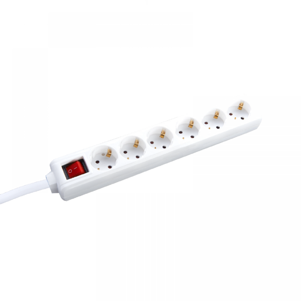 ΠΟΛΥΠΡΙΖΟ 6 ΣΟΥΚΟ ΑΣΦΑΛΕΙΑΣ ΜΕ ΔΙΑΚΟΠΤΗ 16A IP20 ΜΕ ΚΑΛΩΔΙΟ H05VV-F 3x1.5mm2 / ΚΑΘ ΜΗΚΟΥΣ 3m ACA