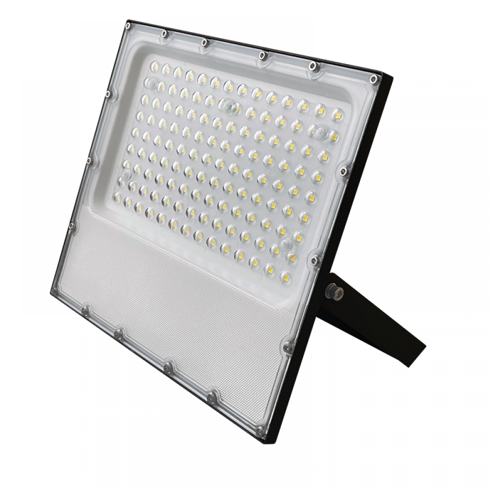 LED SMD BLACK FLOOD LUMINAIRE IP65 100W 4000K 12000Lm 100-277V AC RA80 IK08 5YRS BREATHING VALVE ACA
