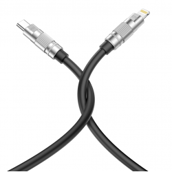 TYPE C USB SILICONE CABLE PD27W καλώδιο φόρτισης και μεταφοράς δεδομένων Type C σε Lightning  1,2m - Amarad