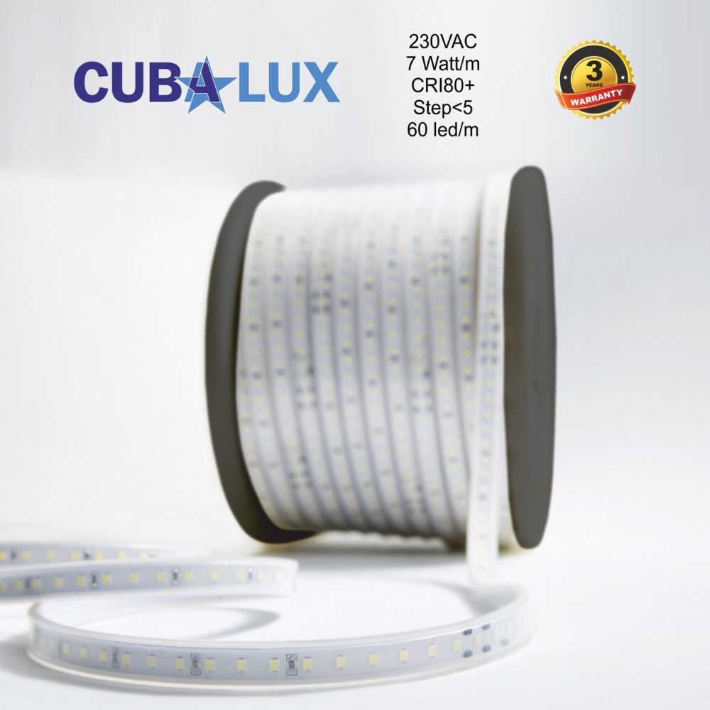 ΤΑΙΝΙΑ 7W IP65 230VAC WW 3000K 25m