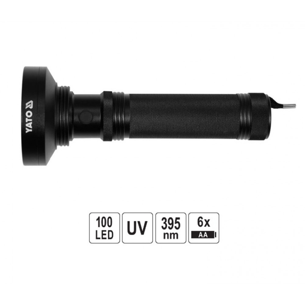 LED ΦΑΚΟΣ UV LED YT-08582 YATO μήκος κύματος UV ( 395 nm )