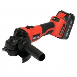 ΤΡΟΧΟΣ ΓΩΝΙΑΚΟΣ ΡΥΘΜΙΖΟΜΕΝΟΣ 18V/125ΜΜ 1X4Ah YT-828294