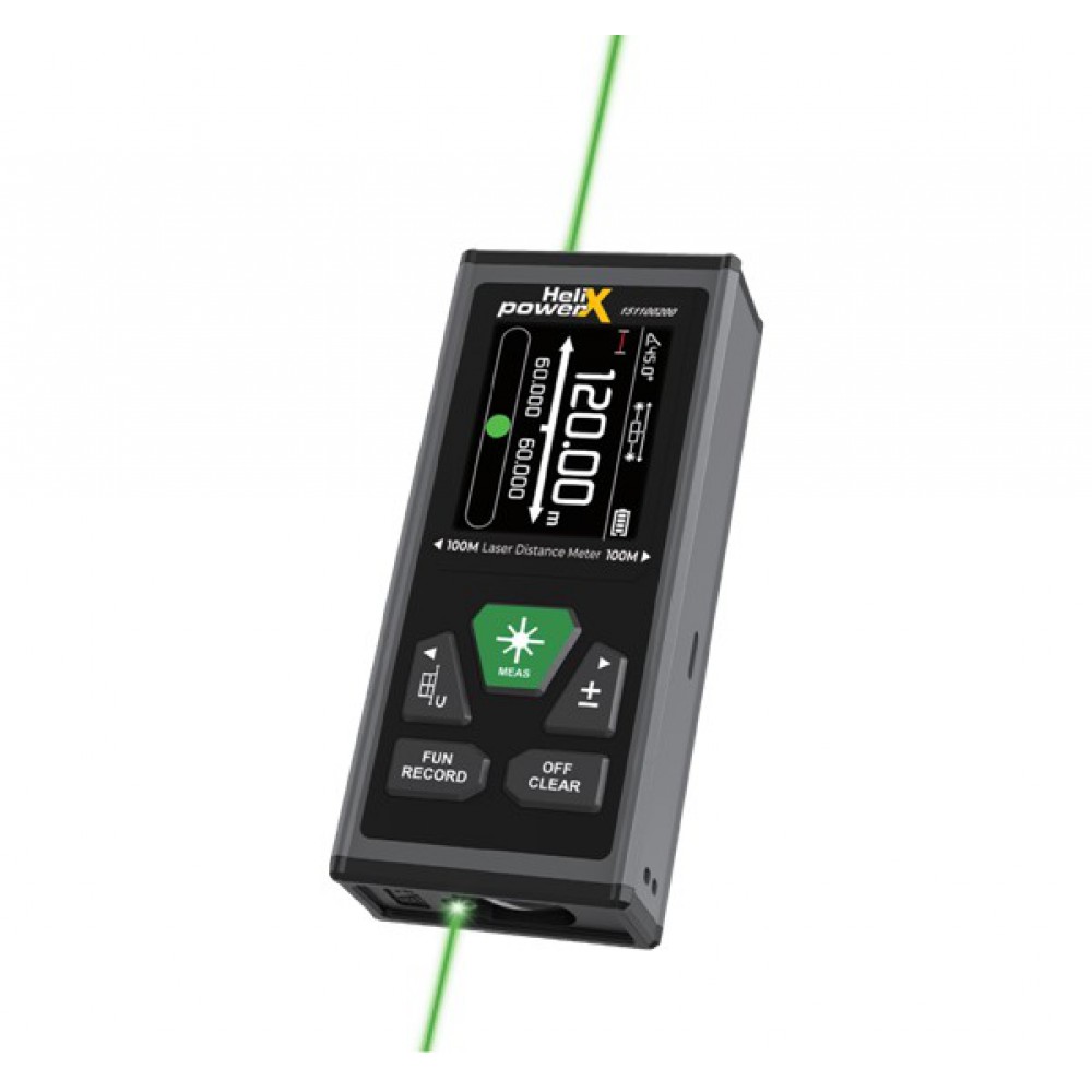 ΑΠΟΣΤΑΣΙΟΜΕΤΡΟ LASER DUALSABER GREEN 100/200Μ HELIX POWER