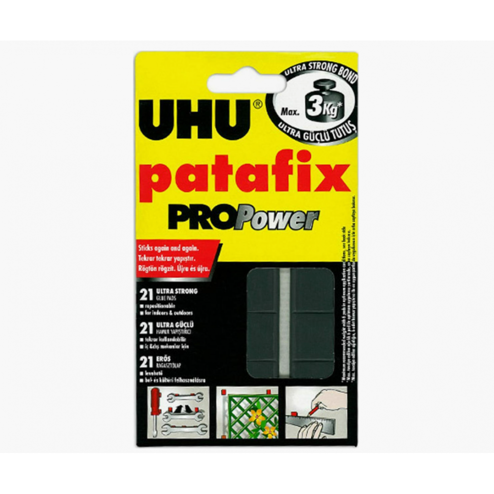 ΑΥΤΟΚΟΛΛΗΤΑ ΔΙΠΛΗΣ ΟΨΗΣ PATAFIX PROPOWER 21ΤΕΜ UHU