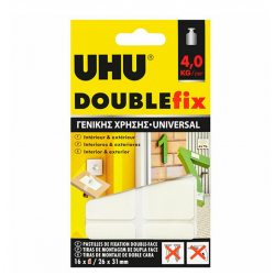 ΑΥΤΟΚΟΛΛΗΤΑ ΔΙΠΛΗΣ ΟΨΗΣ DOUBLEFIX EXTREME 16ΤΕΜ 4KG UHU