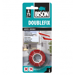 DOUBLEFIX INVISIBLE ΤΑΙΝΙΑ ΔΙΠΛΗΣ ΟΨΗΣ 1,5MX19MM BLISTER BISON
