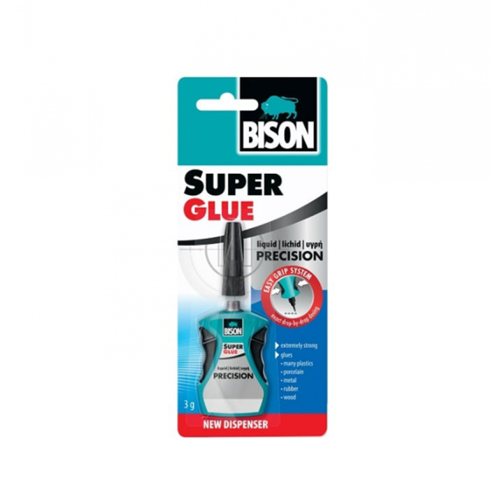 SUPER GLUE PRECISION DISPENSER 3GR BLISTER BISON