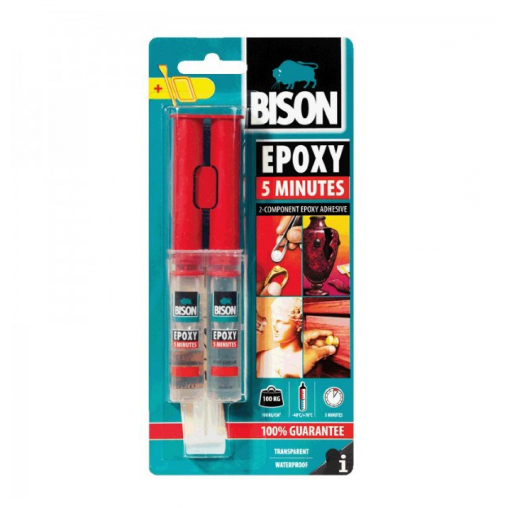 EPOXY SYRINGE 5 MIN' 24ML BLISTER BISON