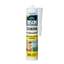 SILICONE GLASS ΔΙΑΦΑΝΗ 280ml BISON