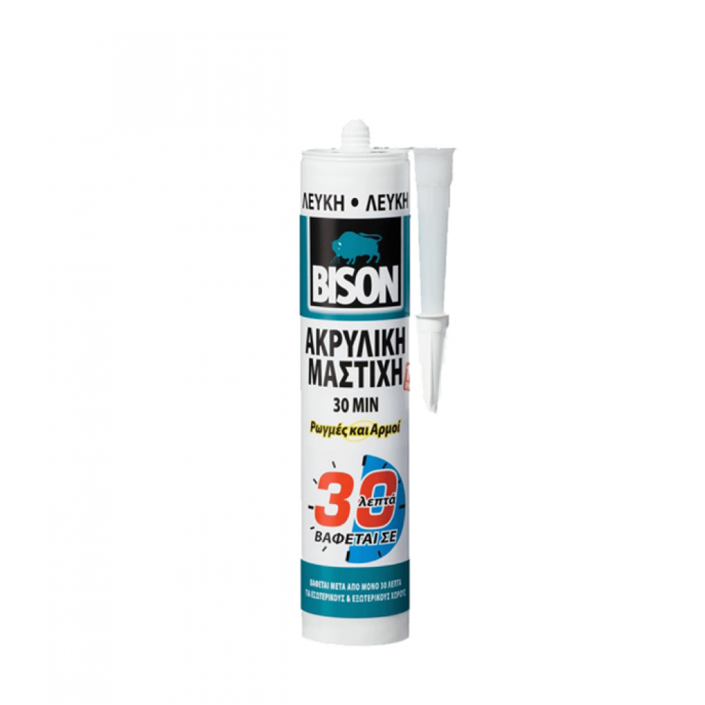 ACRYLIC EXTRA FAST 30MIN ΛΕΥΚΗ 300ml BISON