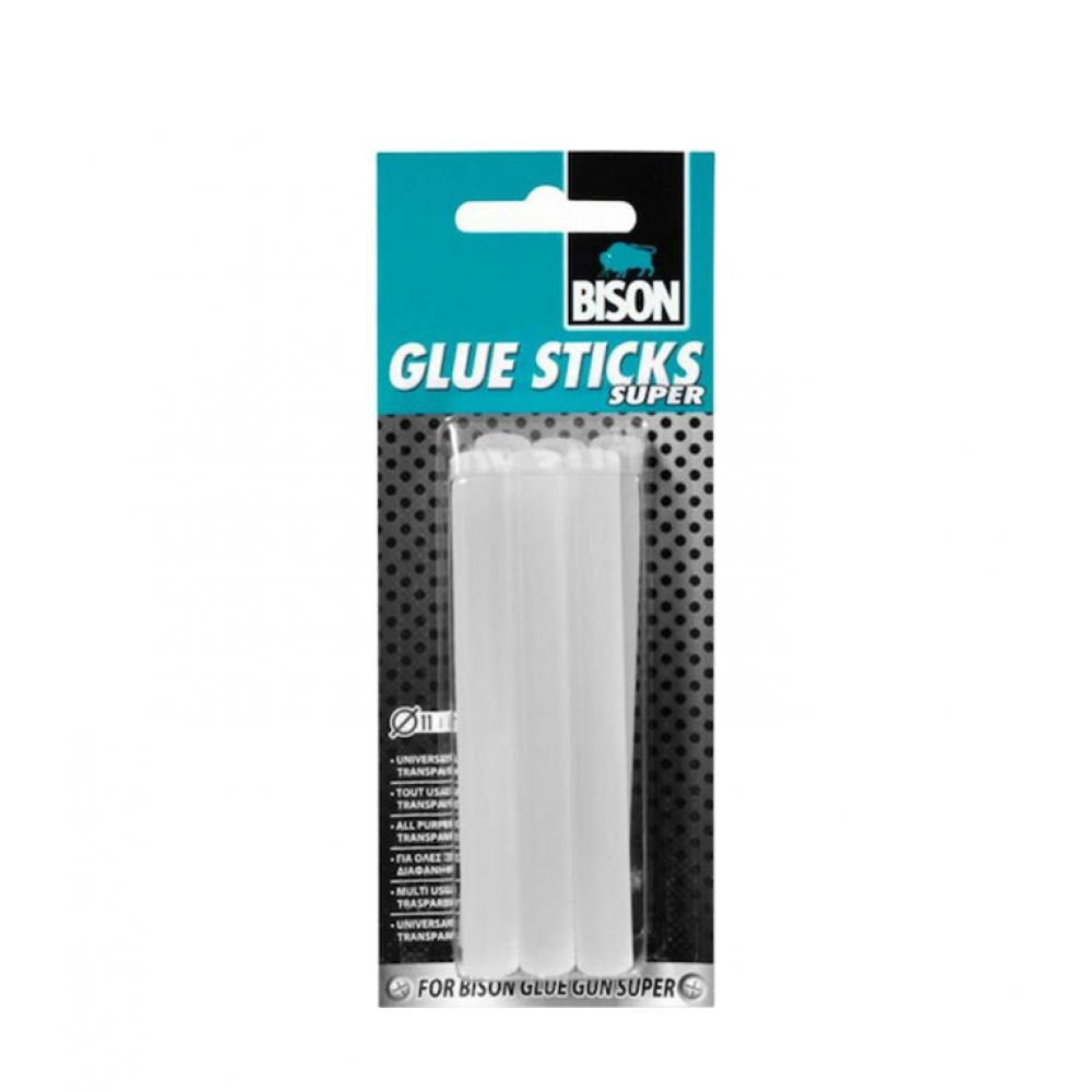 GLUE STICKS ΔΙΑΦΑΝΑ 6Χ11MM BLISTER BISON
